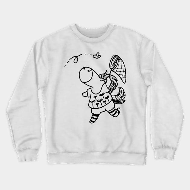 Hand Drawn Cute Animals Crewneck Sweatshirt by Wanderer Bat